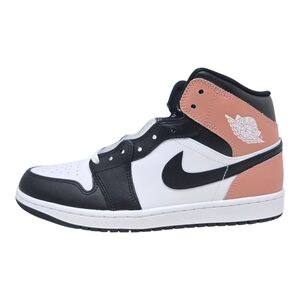 Nike Air Jordan 1 Mid White Black Rust Pink Basketball DQ8426-100 Men's Size 11
